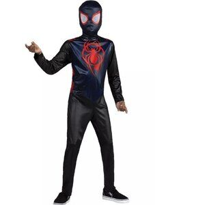 Spiderman Miles Morales Halloween Costume 8 Marvel Jumpsuit & Mask 2 Pc Boys